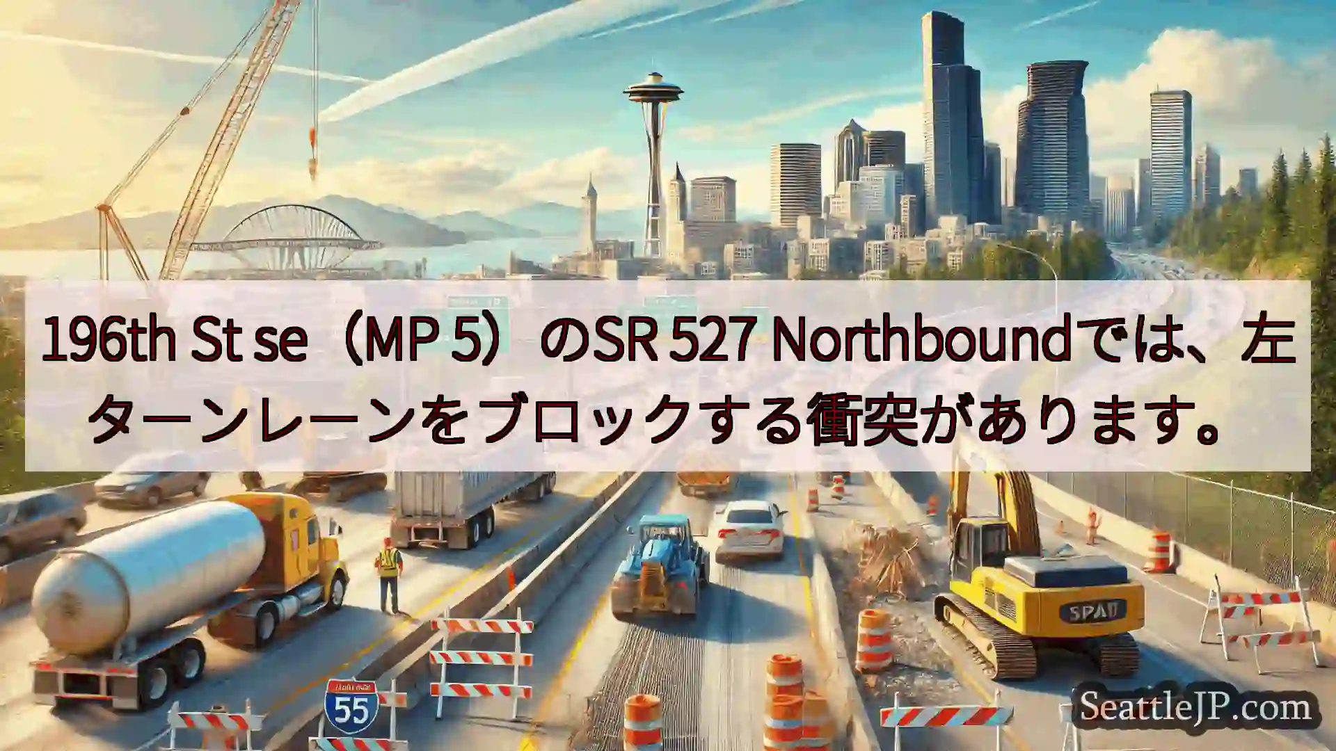 シアトル交通ニュース 196th St se（MP 5）のSR 527