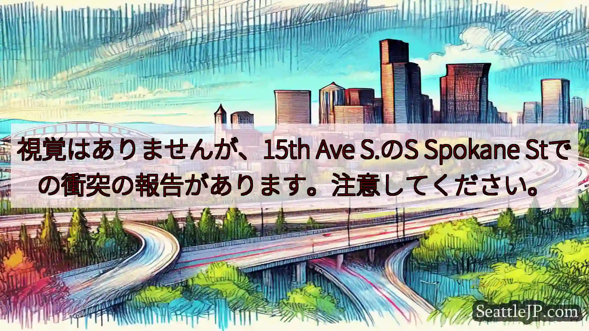 シアトル交通ニュース 視覚はありませんが、15th Ave S.のS Spokane
