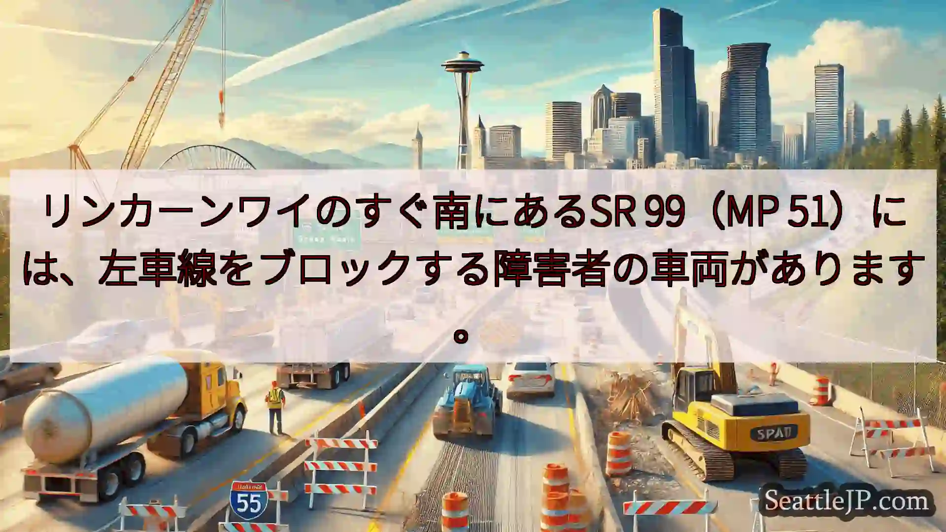シアトル交通ニュース リンカーンワイのすぐ南にあるSR 99（MP