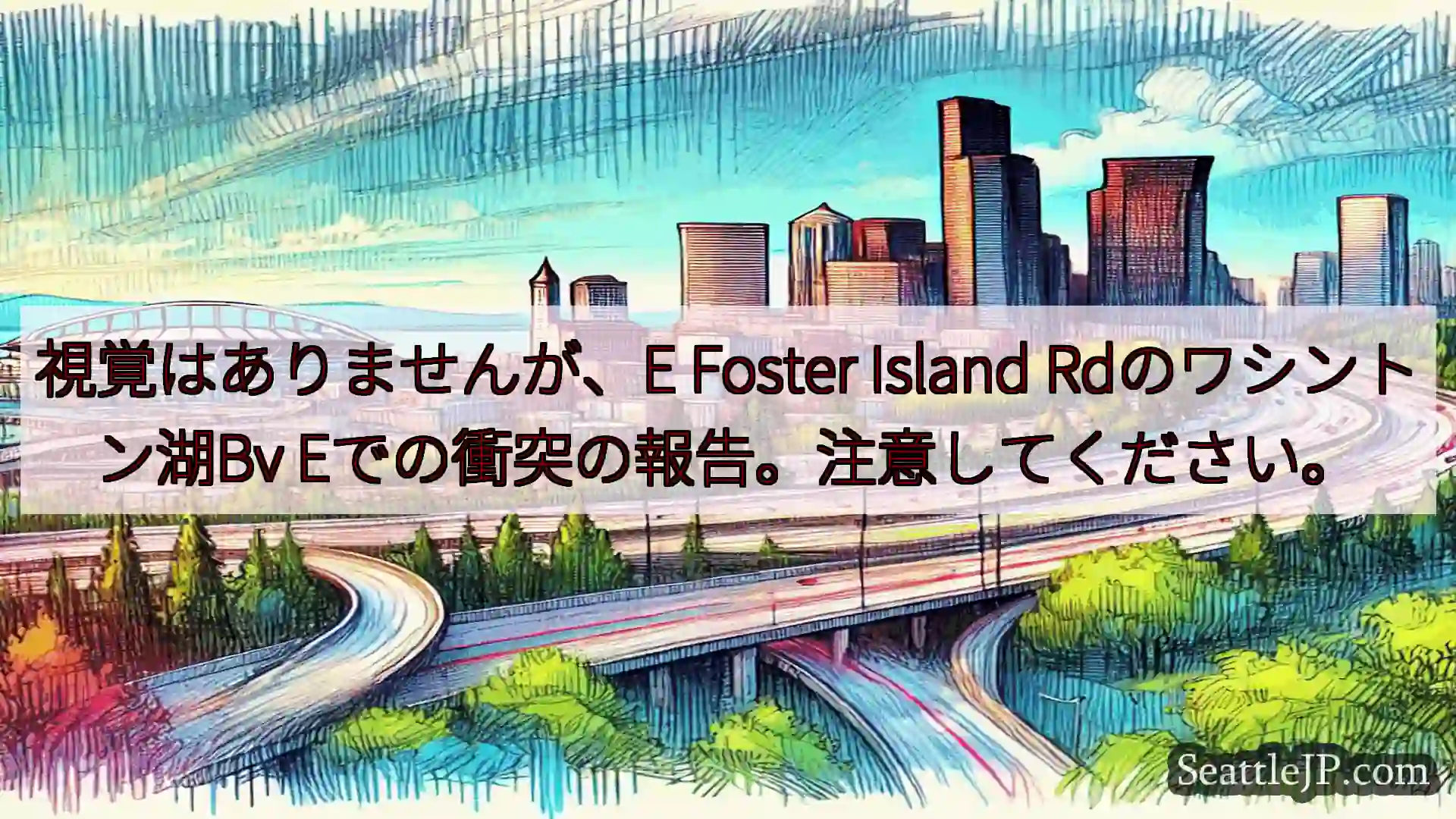 シアトル交通ニュース 視覚はありませんが、E Foster Island
