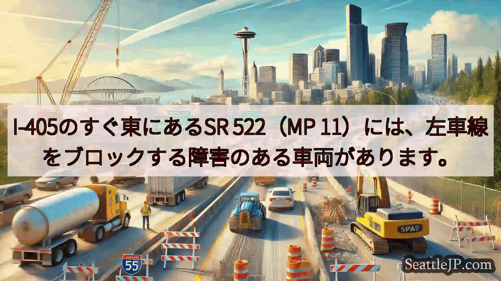 シアトル交通ニュース I-405のすぐ東にあるSR 522（MP