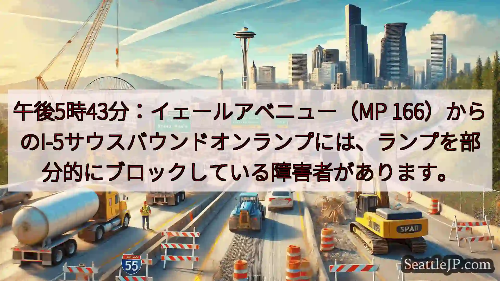 シアトル交通ニュース 午後5時43分：イェールアベニュー（MP