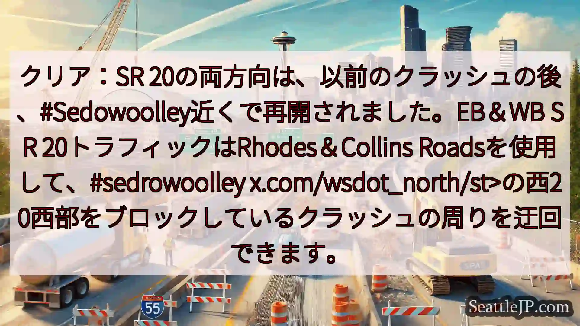 シアトル交通ニュース クリア：SR
