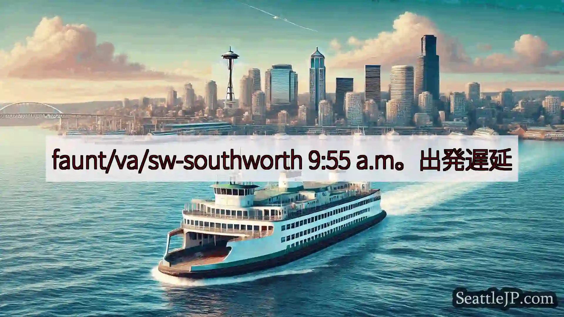 シアトルフェリーニュース faunt/va/sw-southworth 9:55
