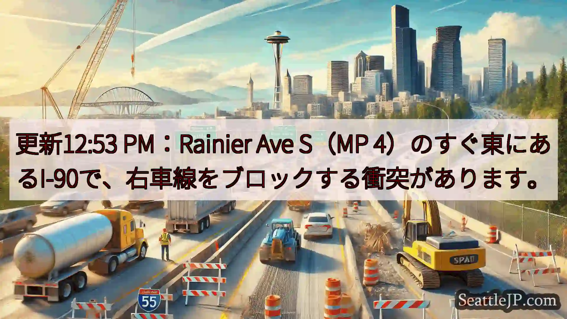 シアトル交通ニュース 更新12:53 PM：Rainier Ave S（MP