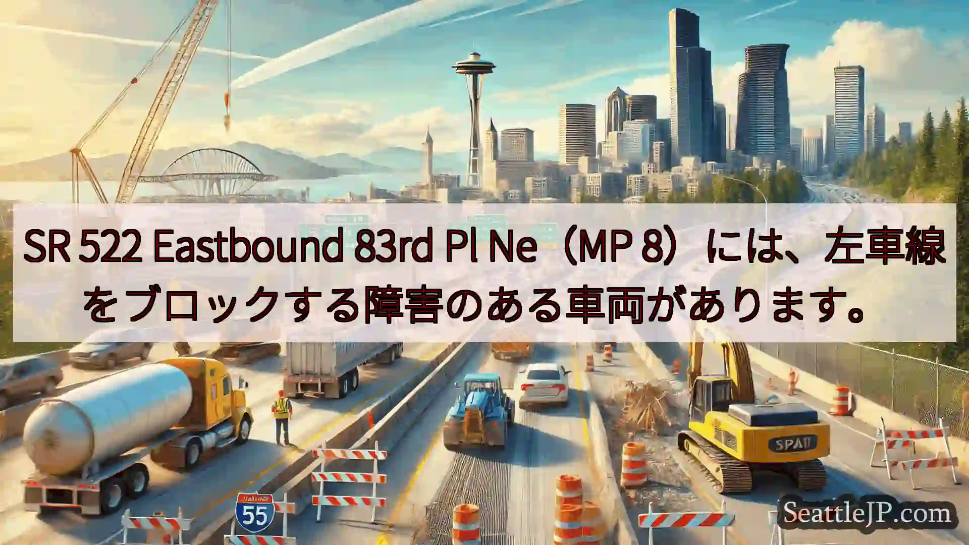 シアトル交通ニュース SR 522 Eastbound 83rd Pl Ne（MP