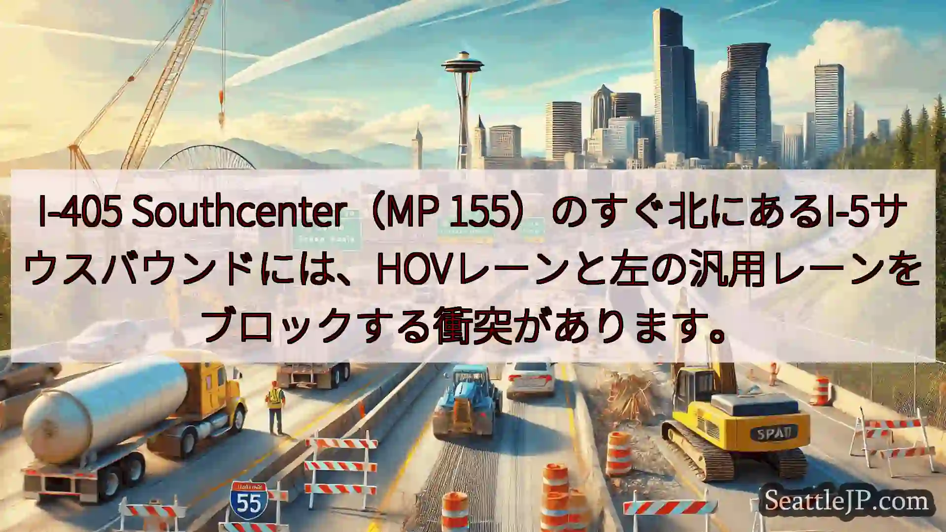 シアトル交通ニュース I-405 Southcenter（MP