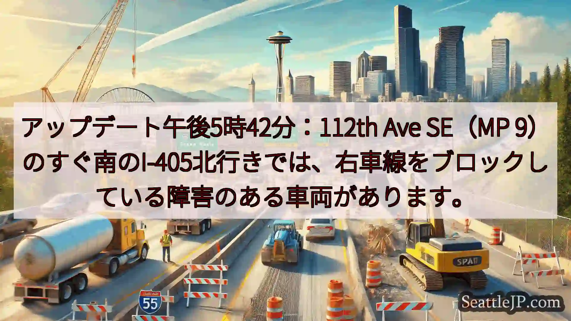 シアトル交通ニュース アップデート午後5時42分：112th Ave SE（MP