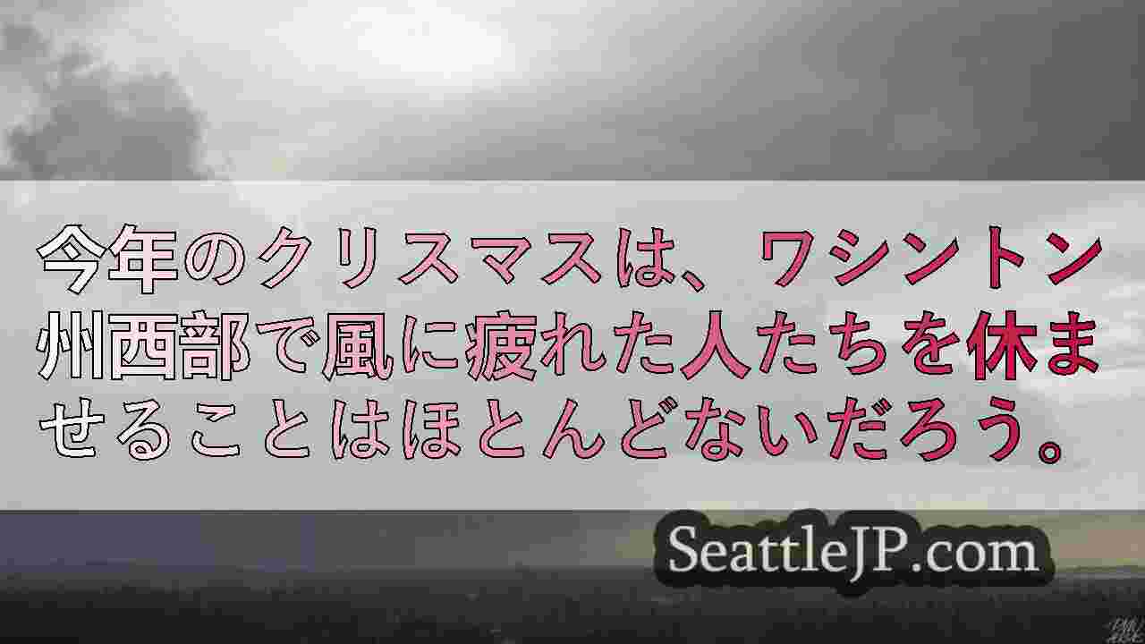 ワシントンに突風と大雪をもたらすクリスマスの嵐