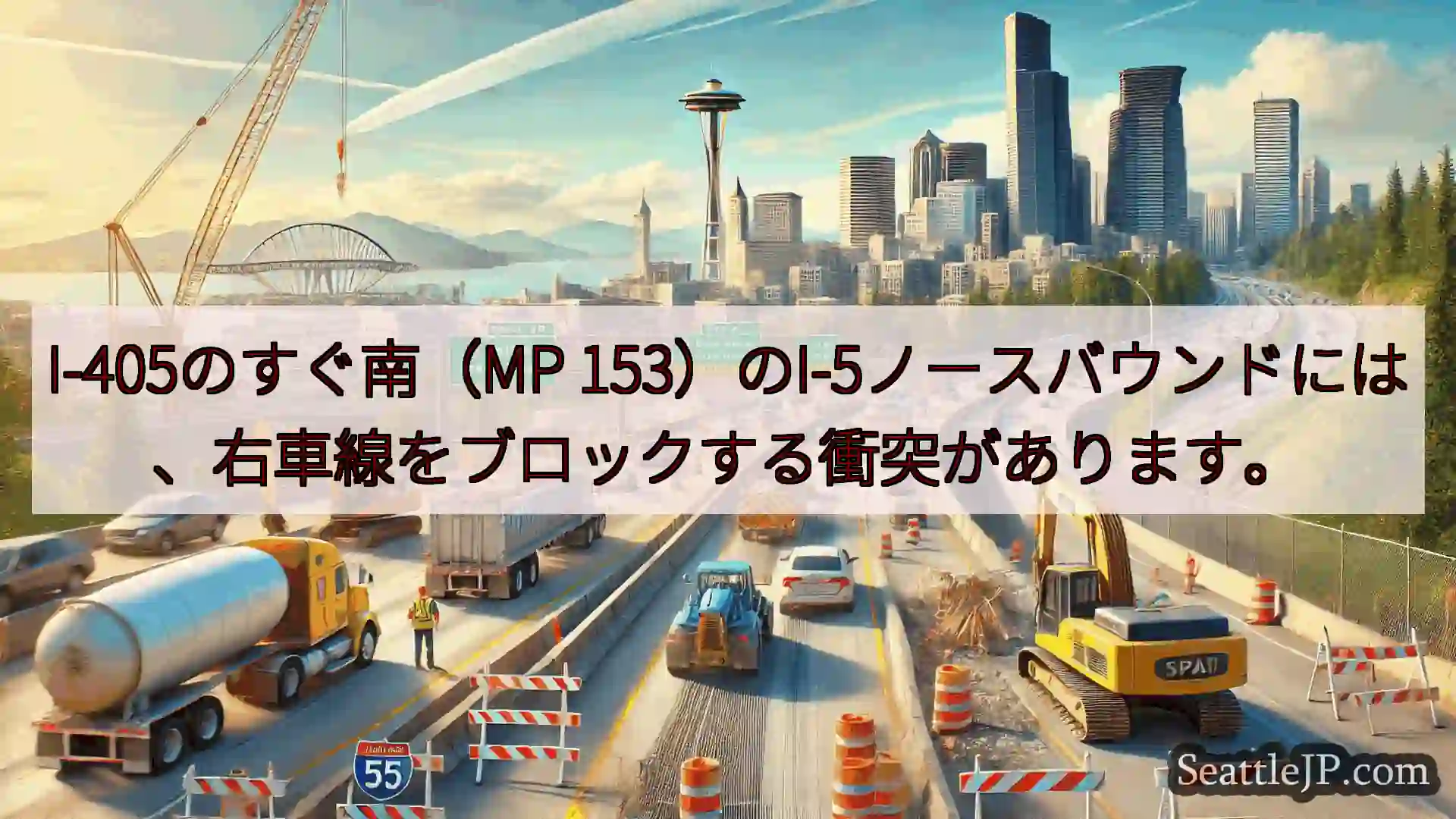 シアトル交通ニュース I-405のすぐ南（MP