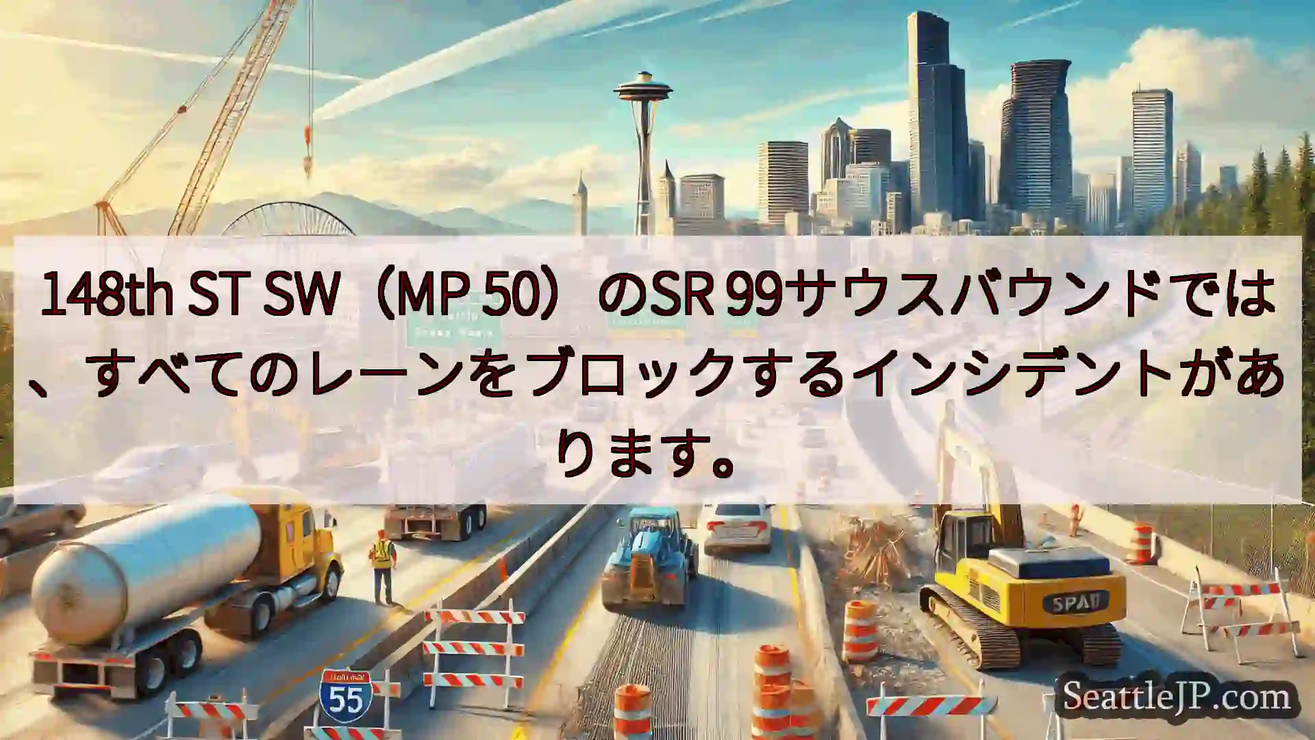 シアトル交通ニュース 148th ST SW（MP 50）のSR