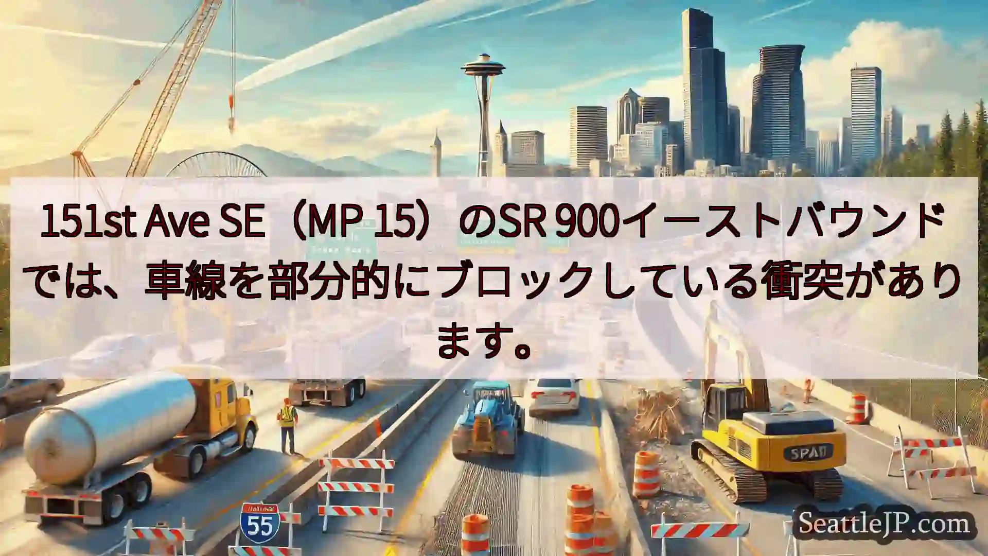 シアトル交通ニュース 151st Ave SE（MP 15）のSR