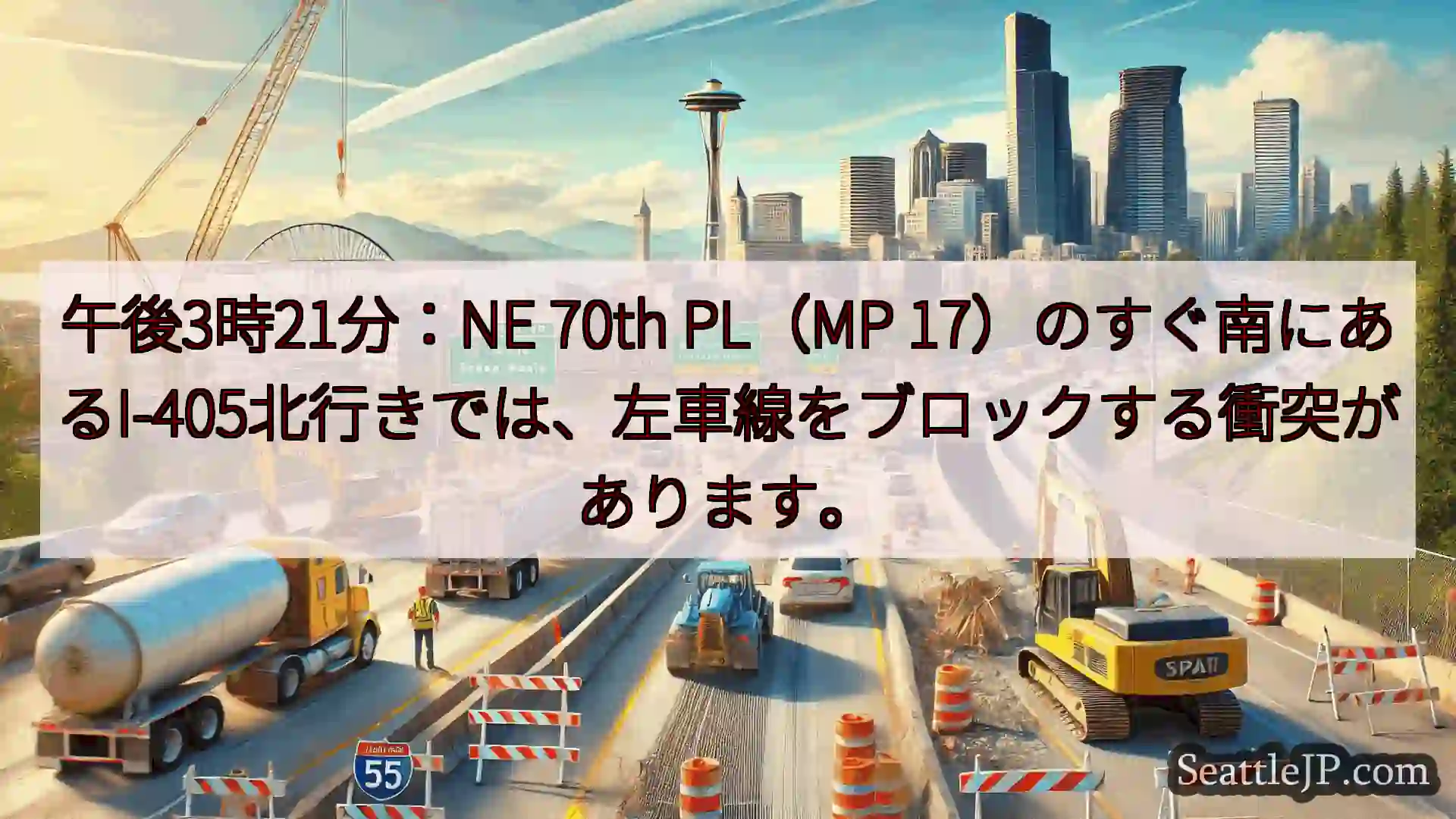 シアトル交通ニュース 午後3時21分：NE 70th PL（MP