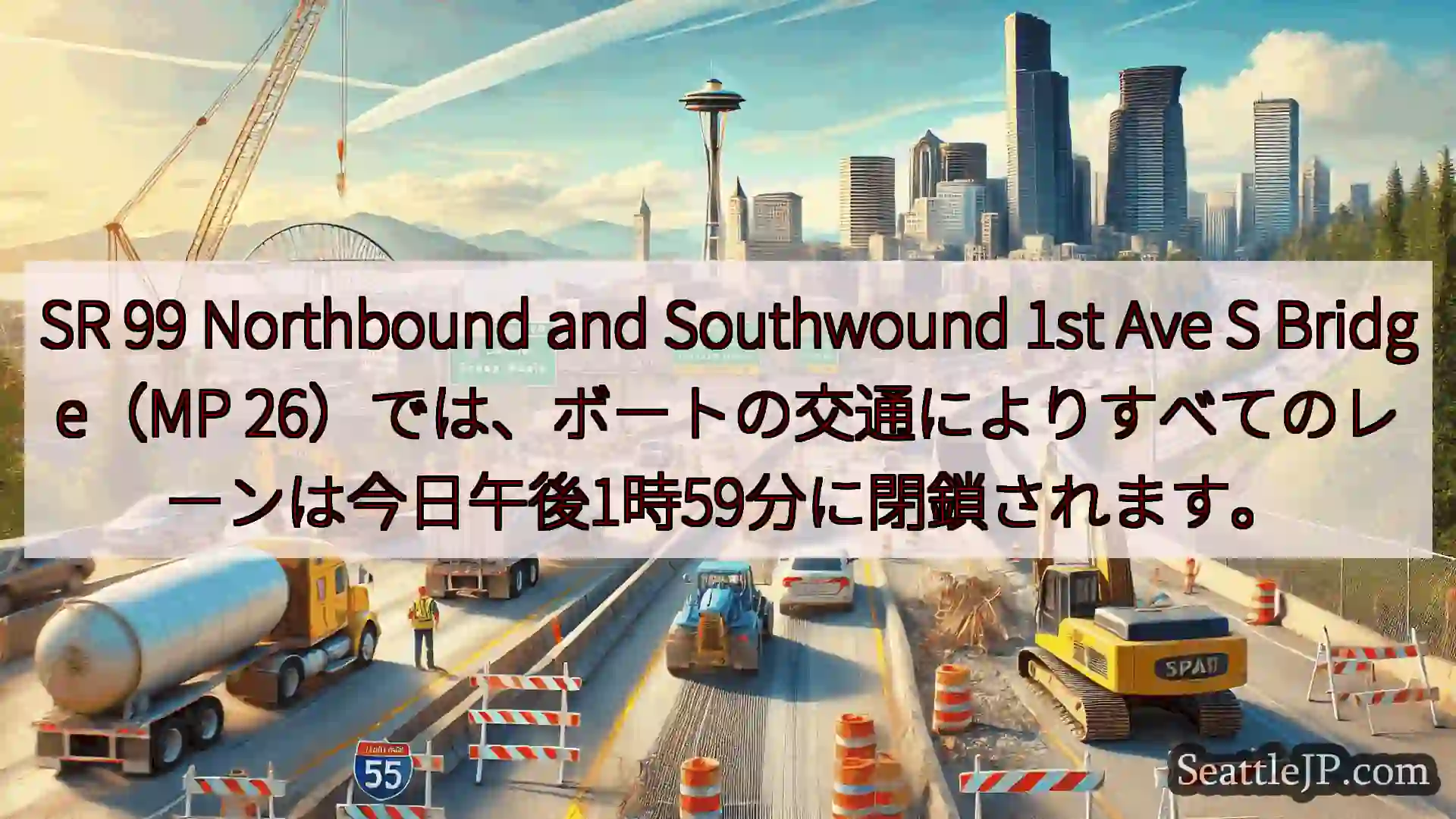 シアトル交通ニュース SR 99 Northbound and Southwound