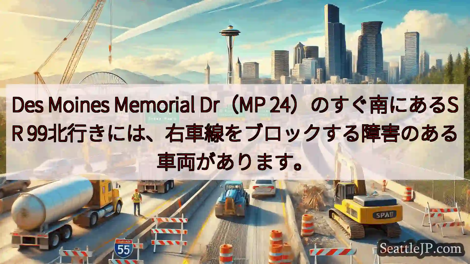 シアトル交通ニュース Des Moines Memorial Dr（MP