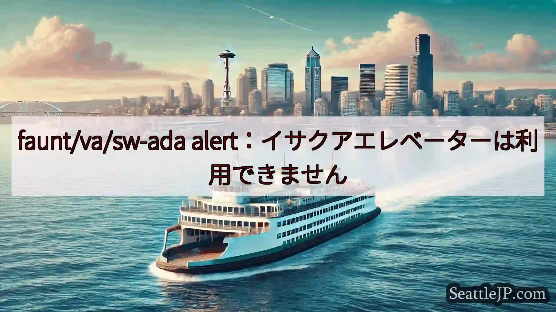 シアトルフェリーニュース faunt/va/sw-ada