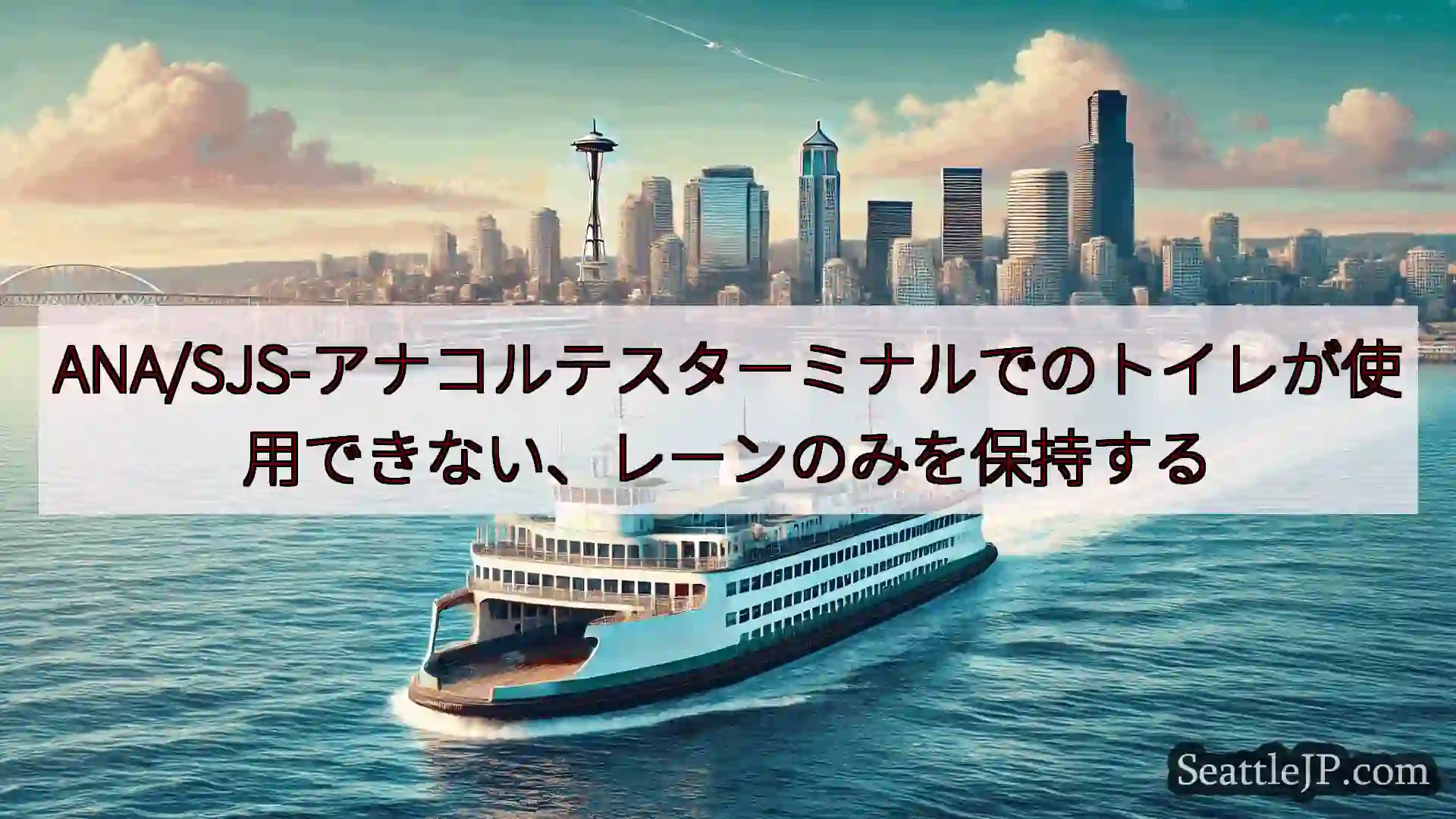 シアトルフェリーニュース ANA/SJS-アナコルテスターミナルでのトイレが使用できない、レーン