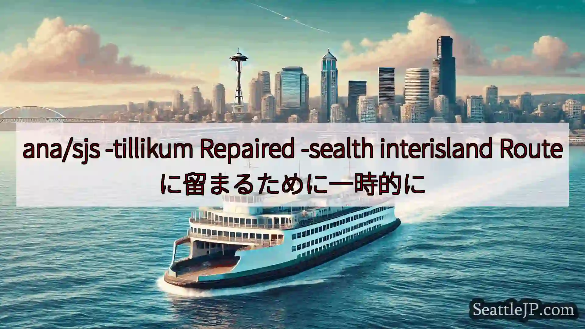 シアトルフェリーニュース ana/sjs -tillikum Repaired -sealth