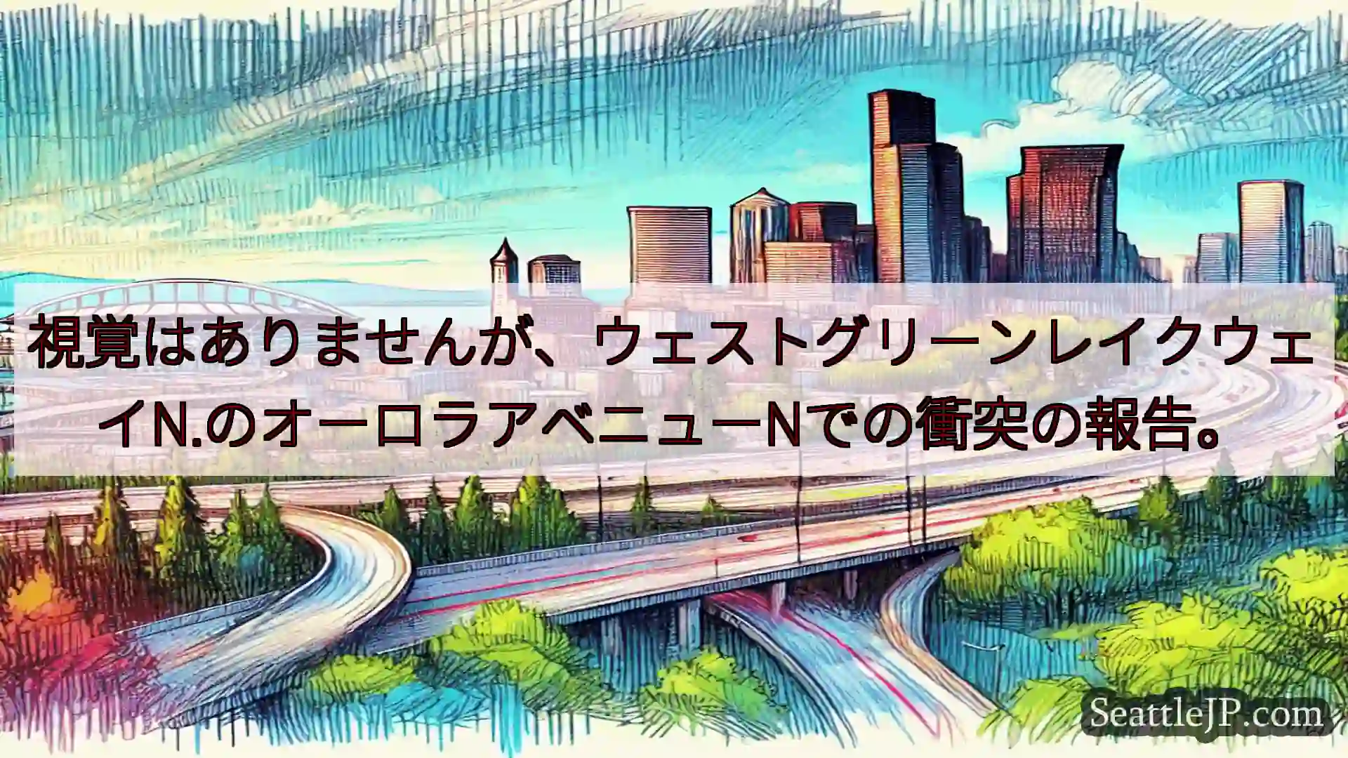 シアトル交通ニュース 視覚はありませんが、ウェストグリーンレイクウェイN.のオーロラアベニュ