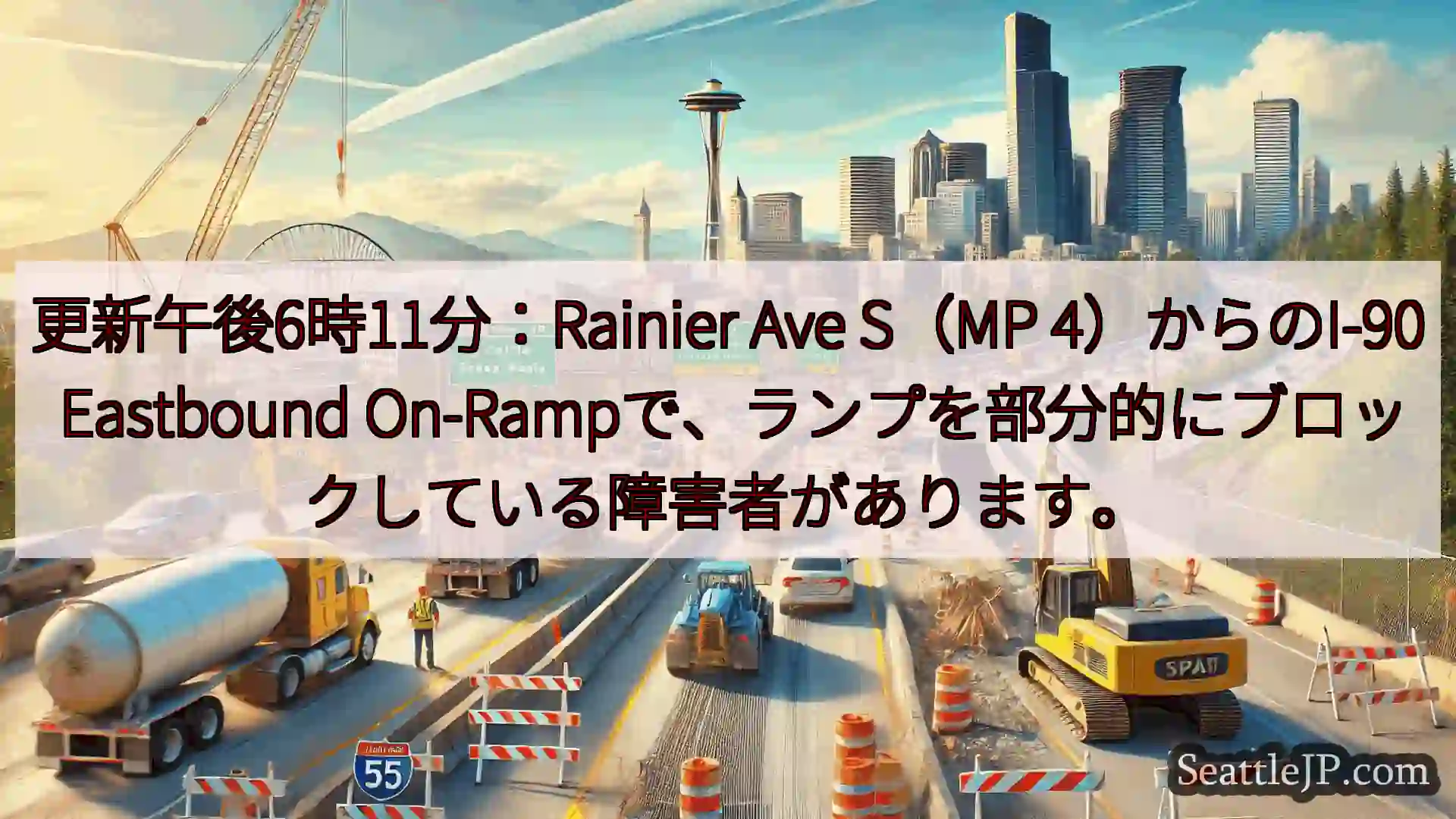 シアトル交通ニュース 更新午後6時11分：Rainier Ave S（MP