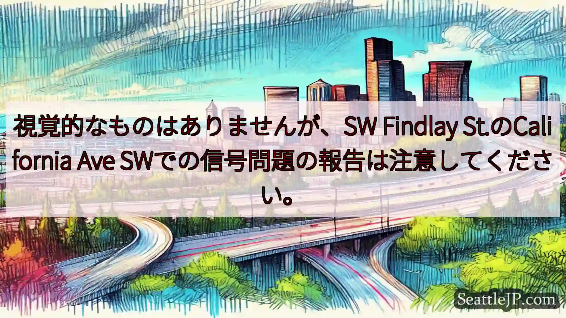 シアトル交通ニュース 視覚的なものはありませんが、SW Findlay