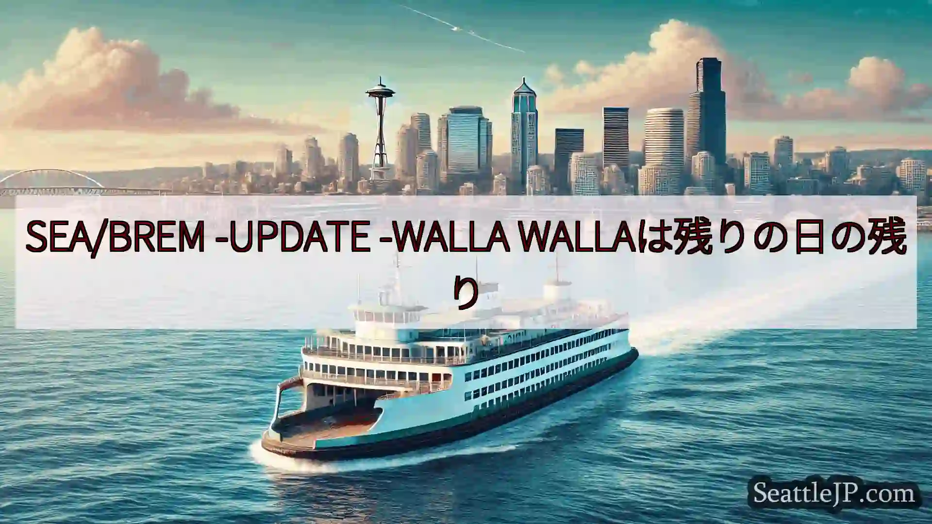 シアトルフェリーニュース SEA/BREM -UPDATE -WALLA