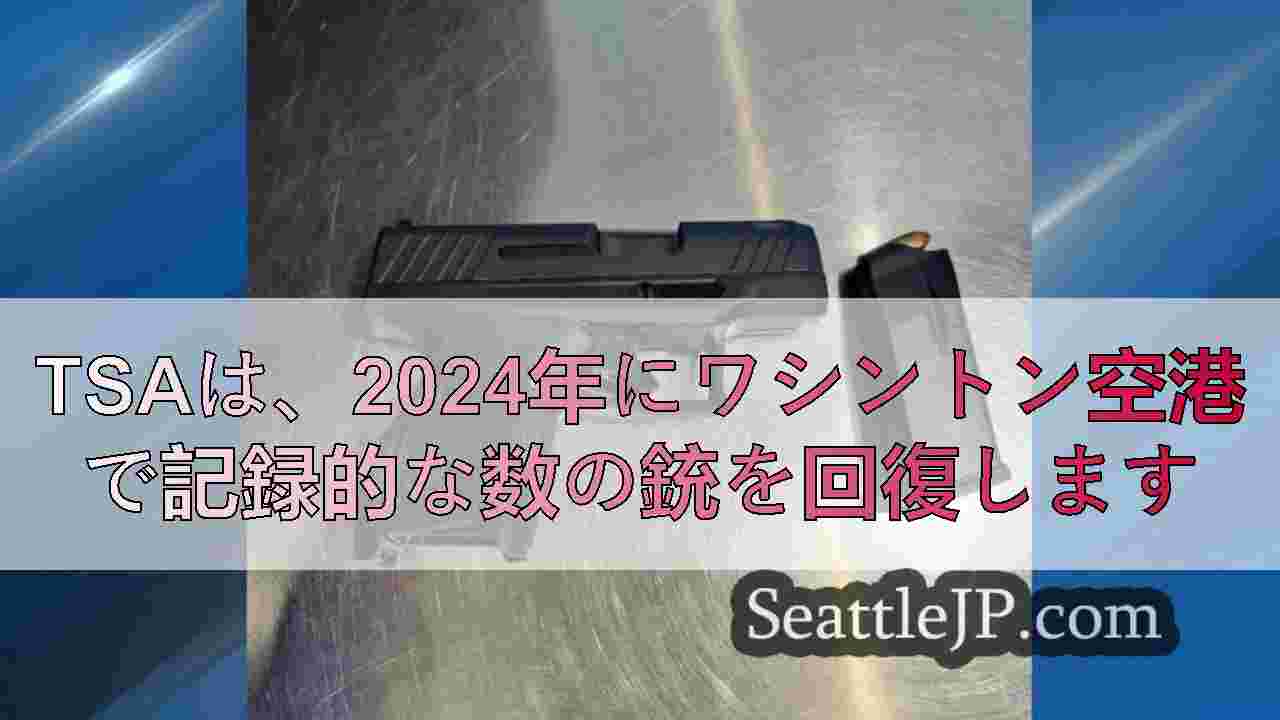 TSAは、2024年にワシントン空港で記録的な数の銃を回復します