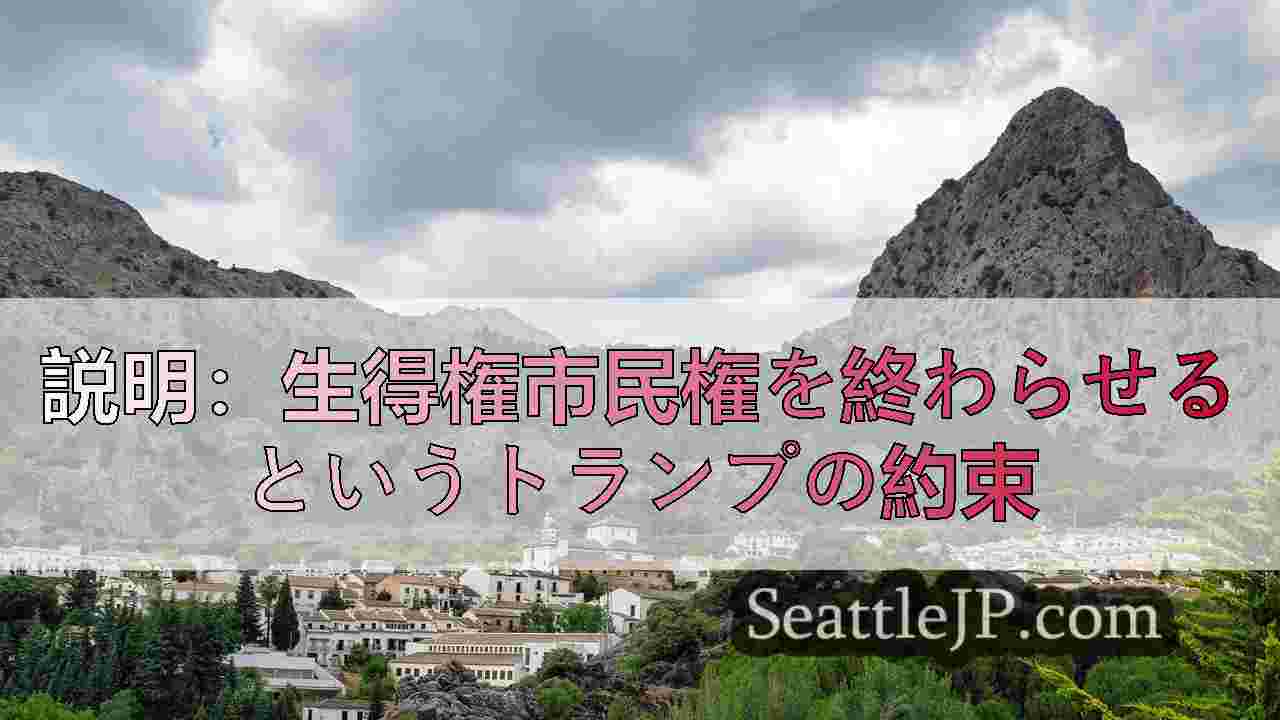 生得権市民権を終わらせるためのトランプの提案は恐怖、法的精査を引き起こす