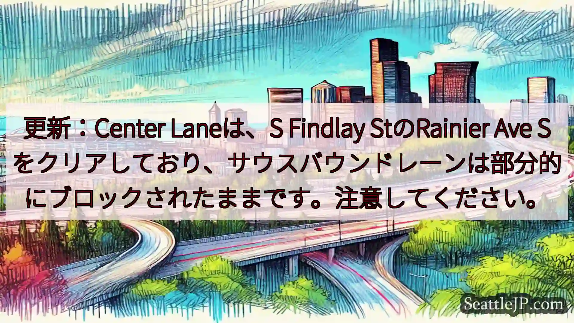 シアトル交通ニュース 更新：Center Laneは、S Findlay
