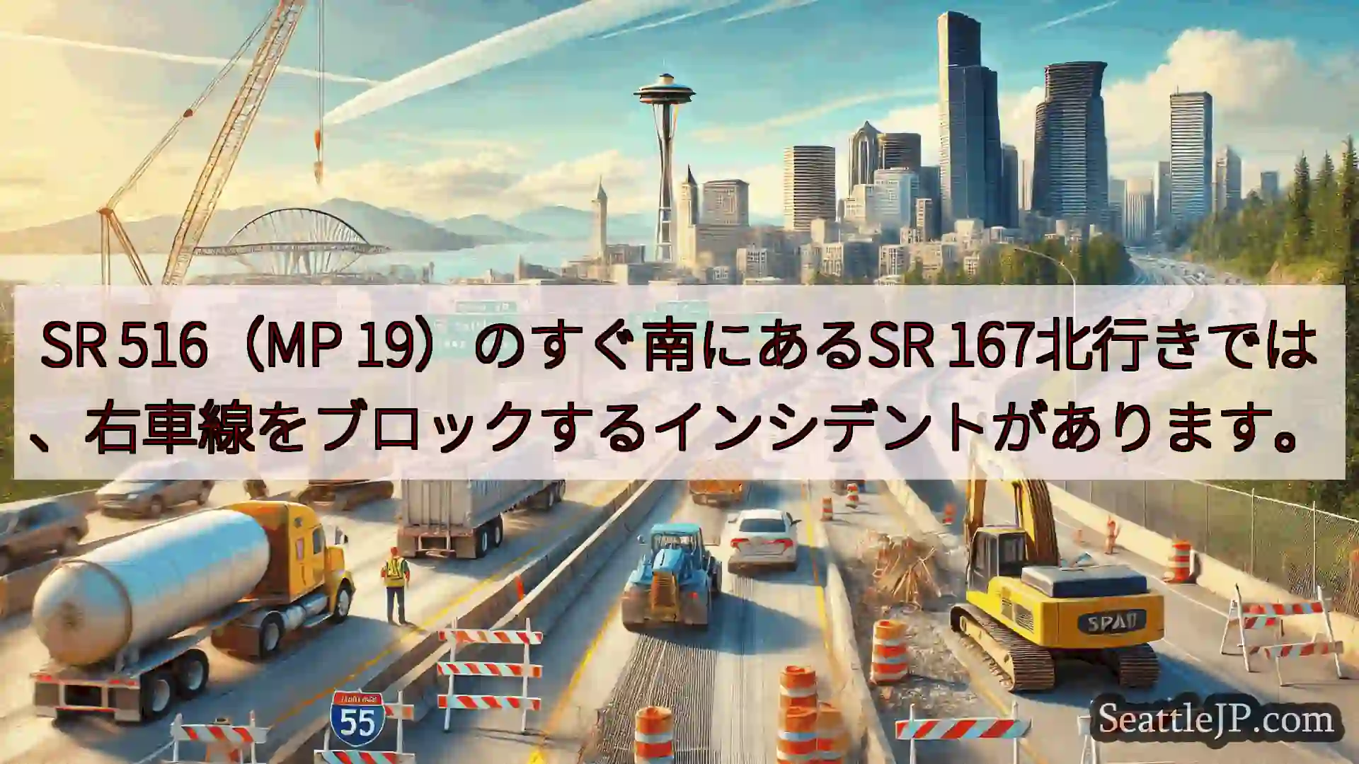 シアトル交通ニュース SR 516（MP 19）のすぐ南にあるSR