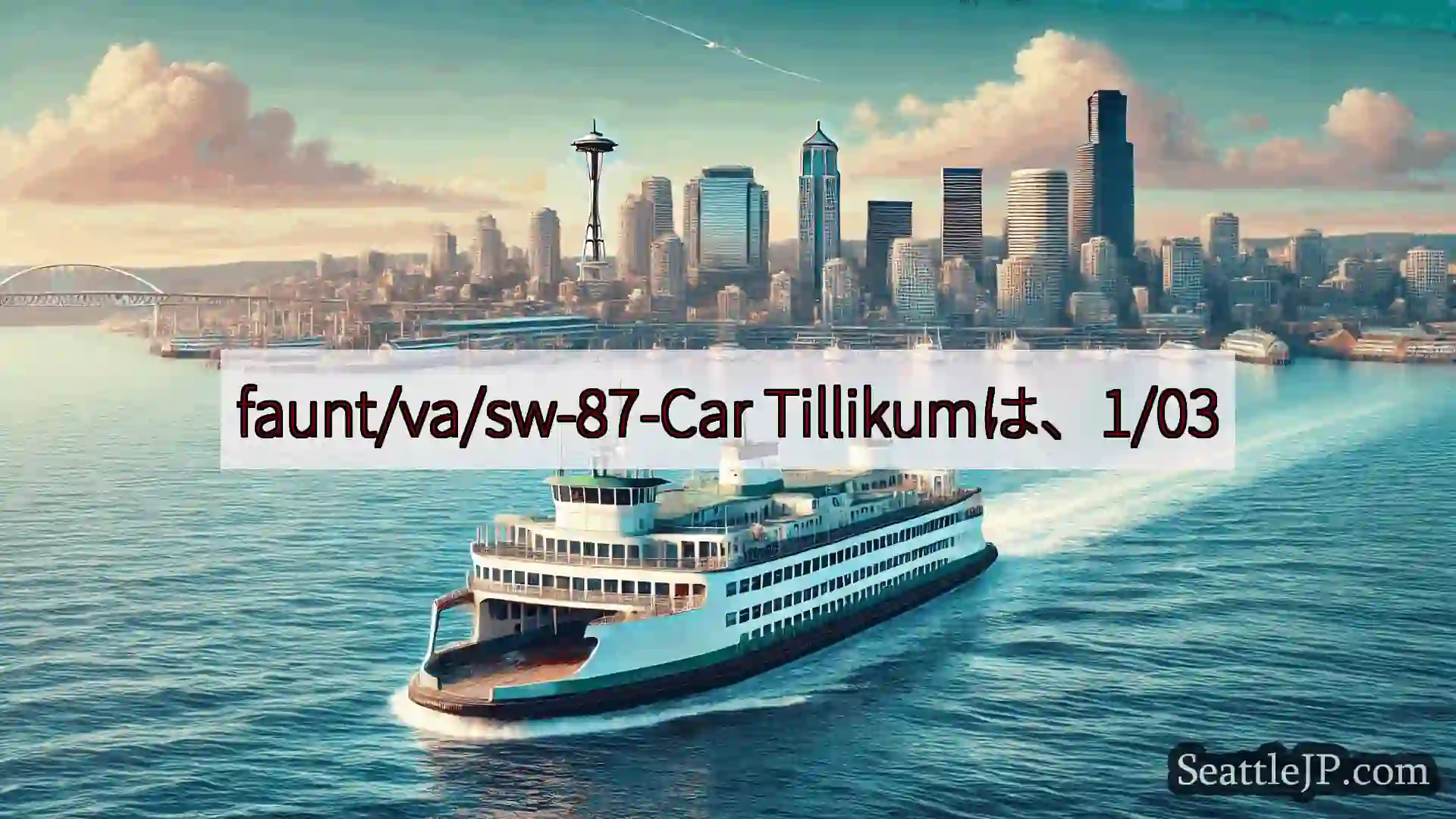 シアトルフェリーニュース faunt/va/sw-87-Car Tillikumは、1/03