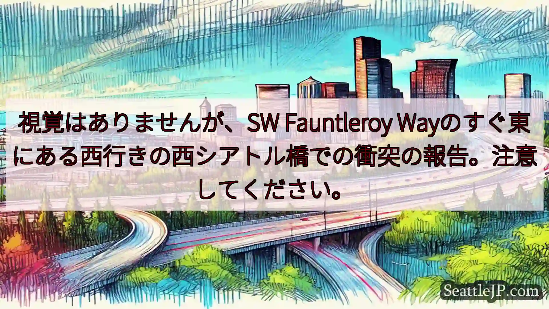 シアトル交通ニュース 視覚はありませんが、SW Fauntleroy