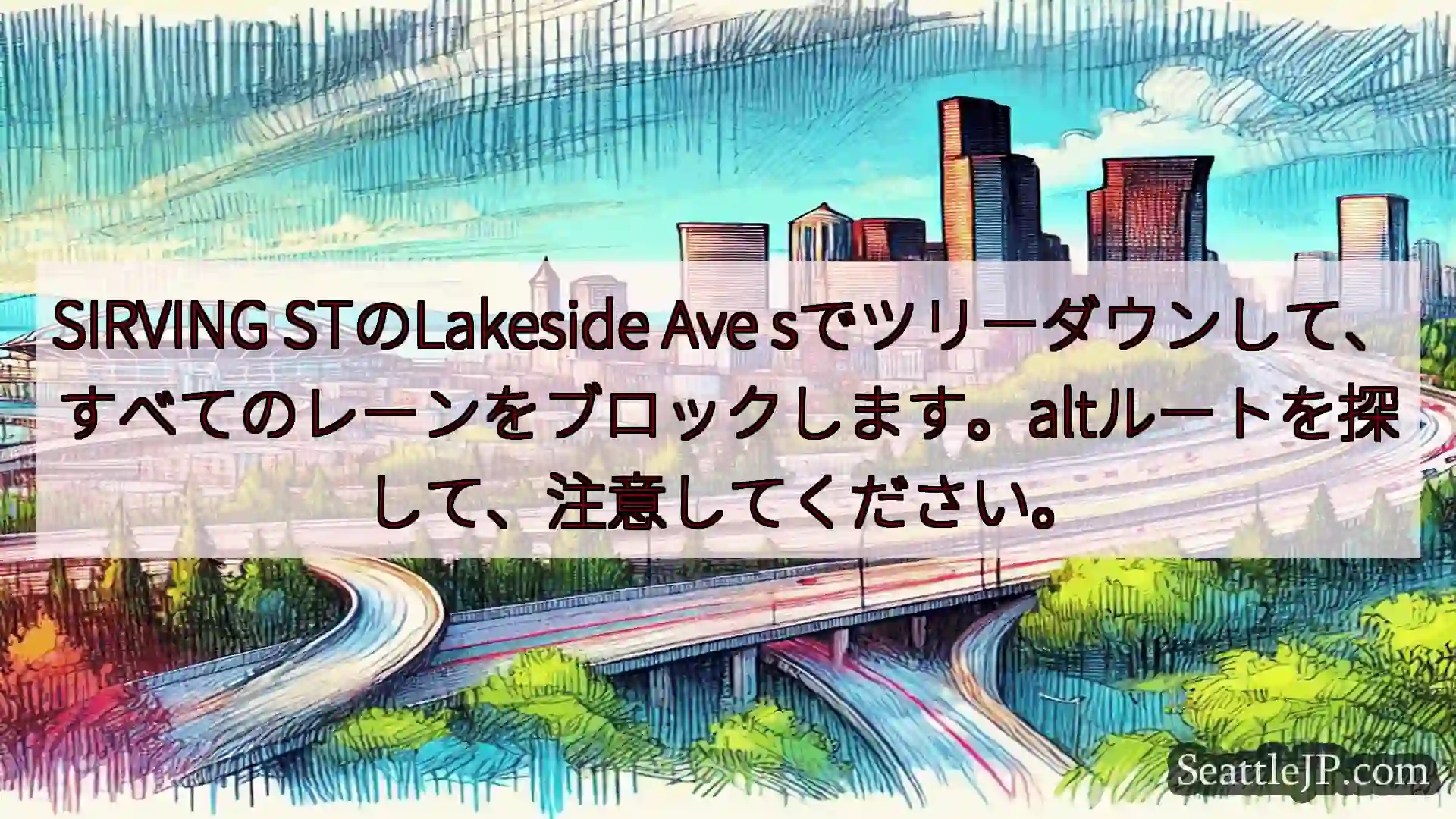 シアトル交通ニュース SIRVING STのLakeside Ave