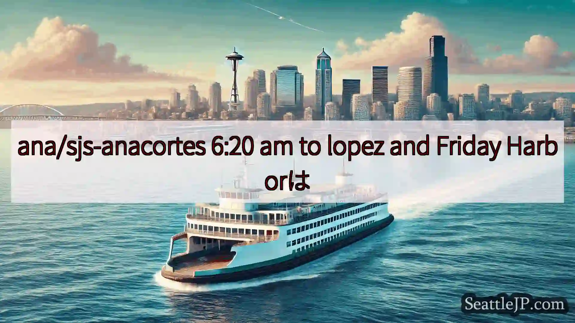 シアトルフェリーニュース ana/sjs-anacortes 6:20 am to lopez