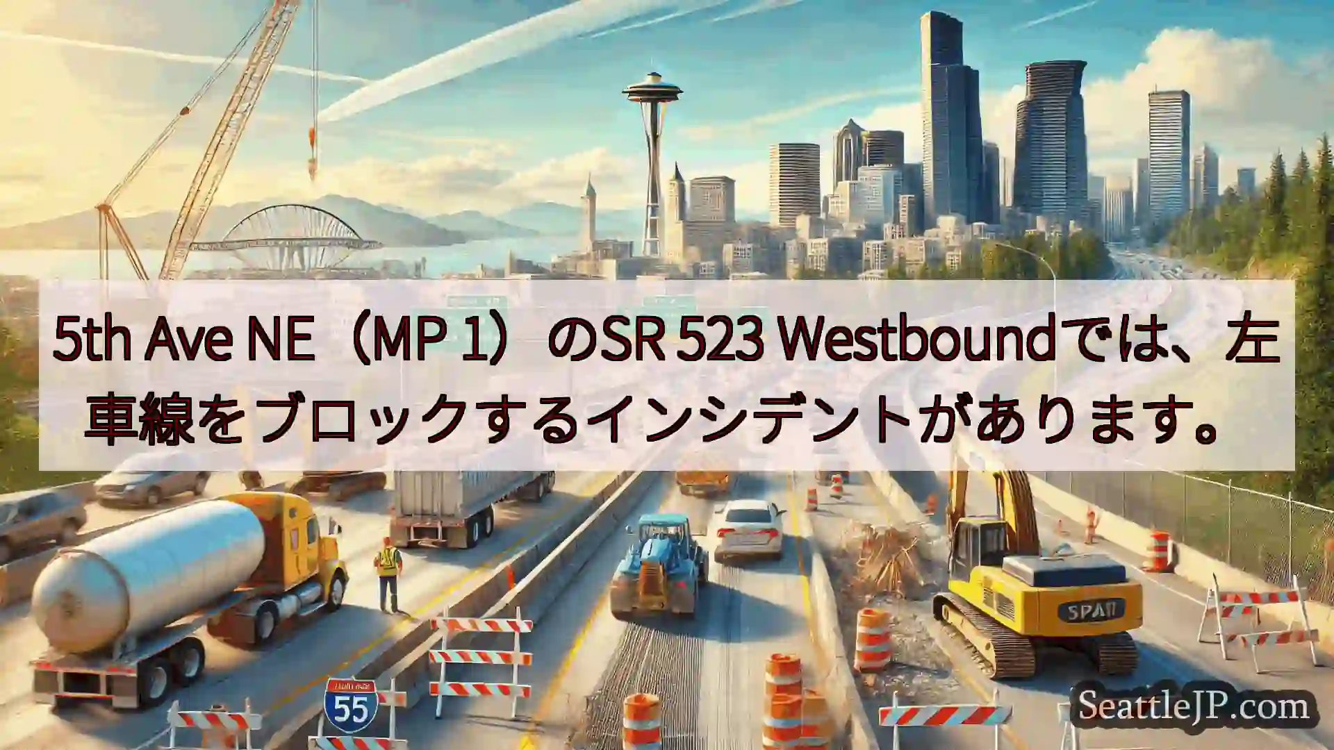シアトル交通ニュース 5th Ave NE（MP 1）のSR 523