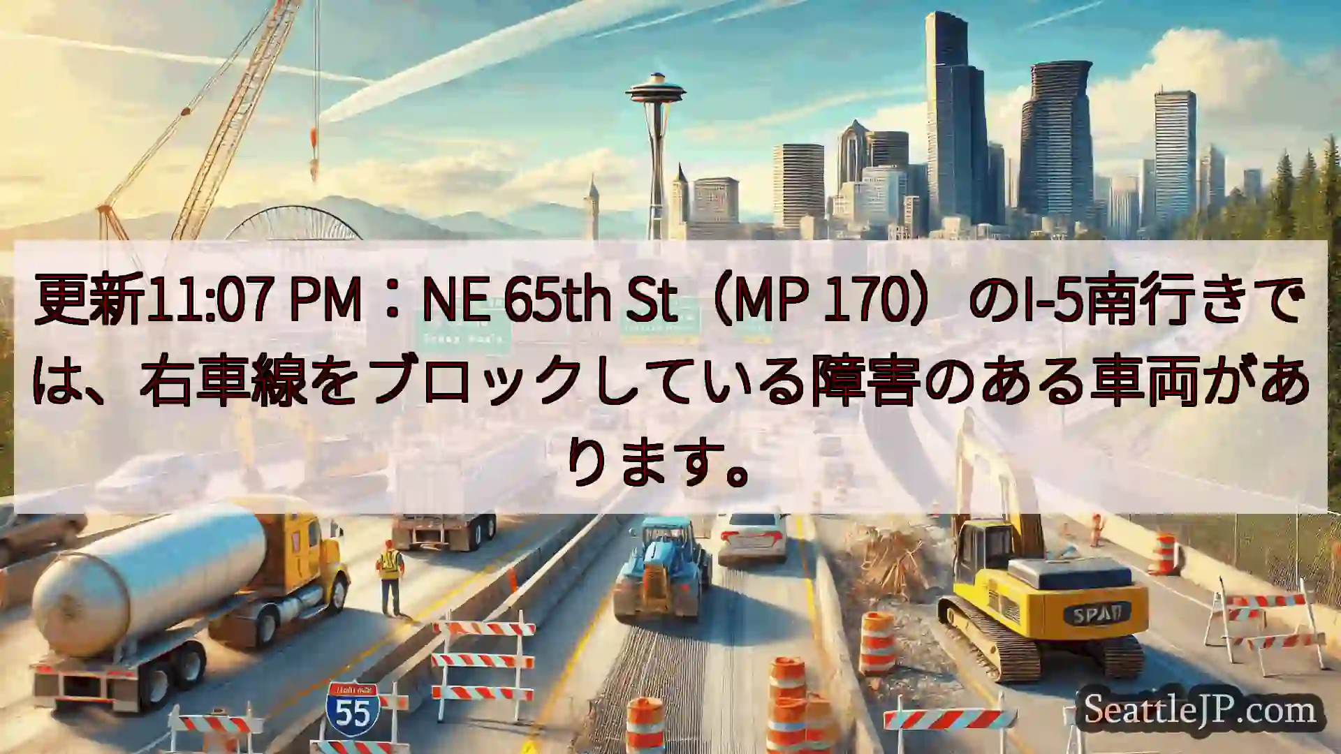 シアトル交通ニュース 更新11:07 PM：NE 65th St（MP