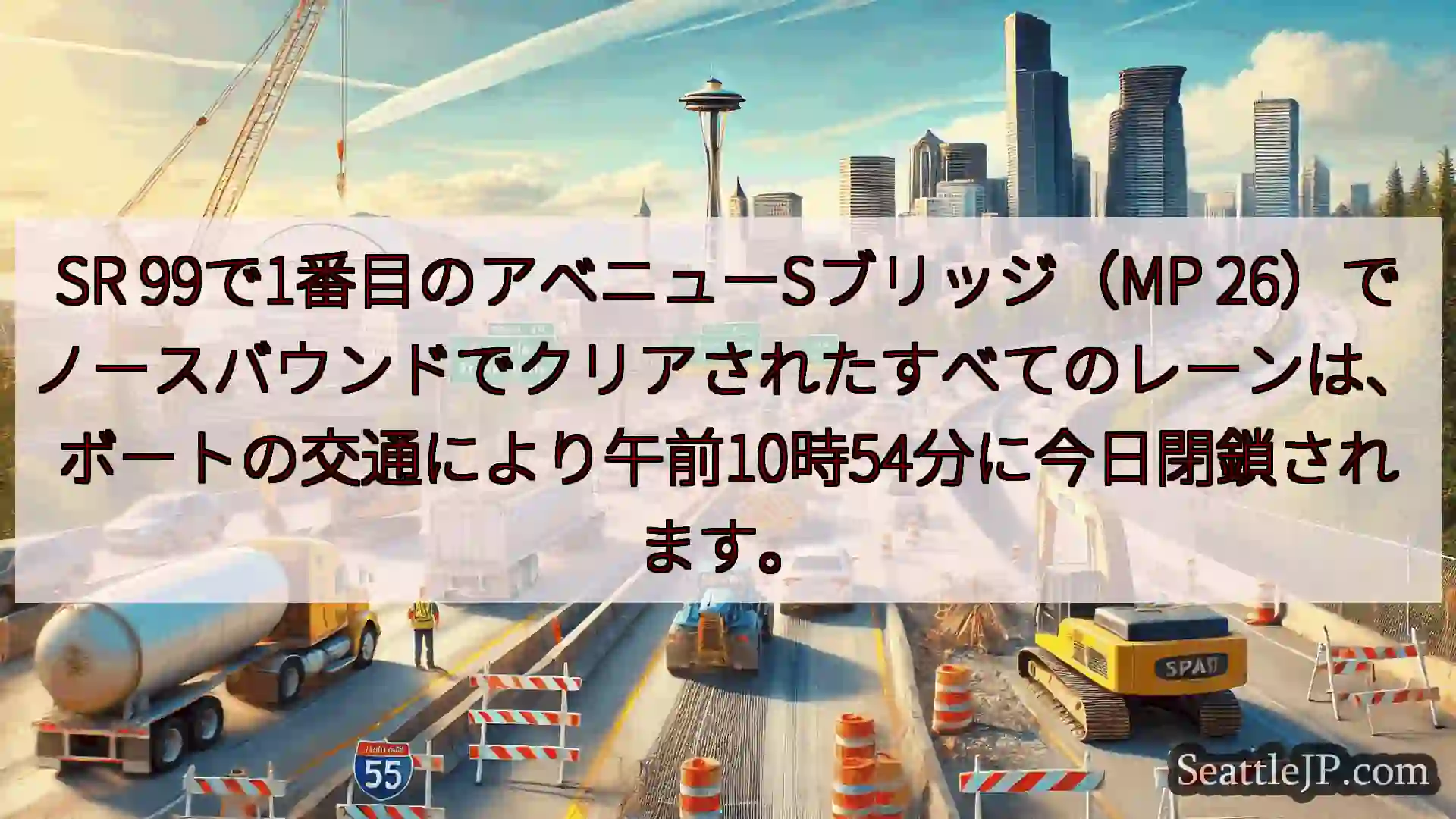 シアトル交通ニュース SR 99で1番目のアベニューSブリッジ（MP