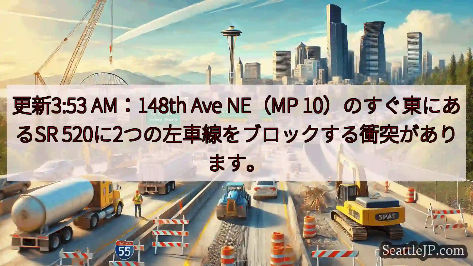 シアトル交通ニュース 更新3:53 AM：148th Ave NE（MP