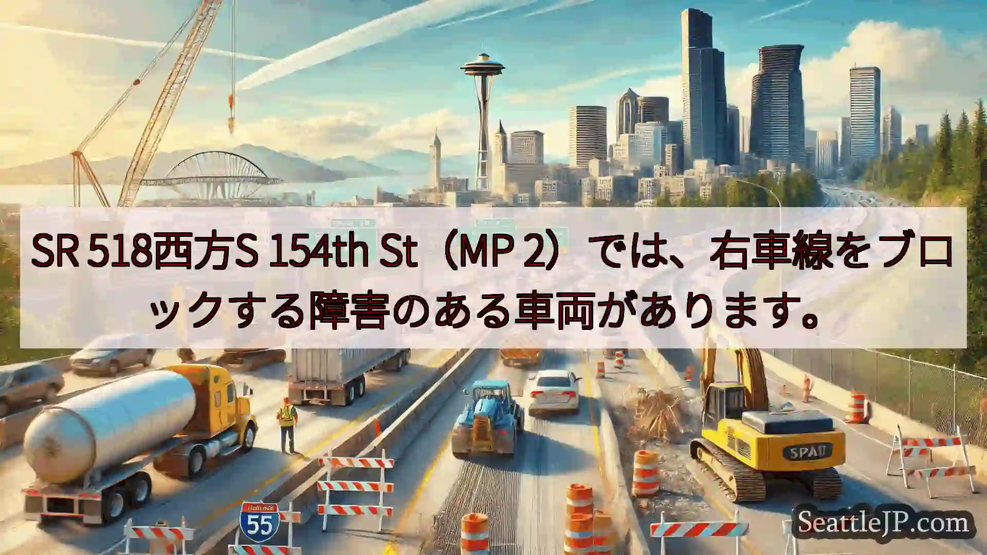 シアトル交通ニュース SR 518西方S 154th St（MP