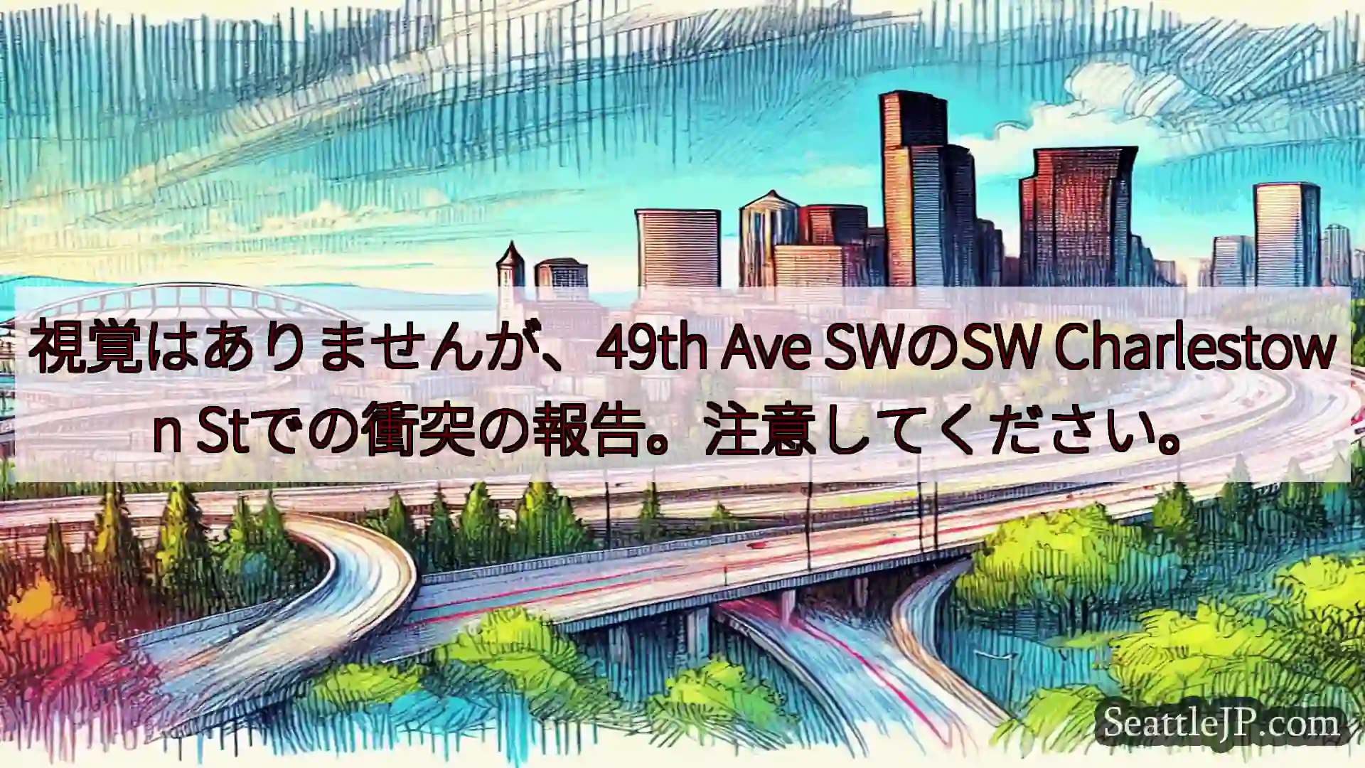 シアトル交通ニュース 視覚はありませんが、49th Ave SWのSW