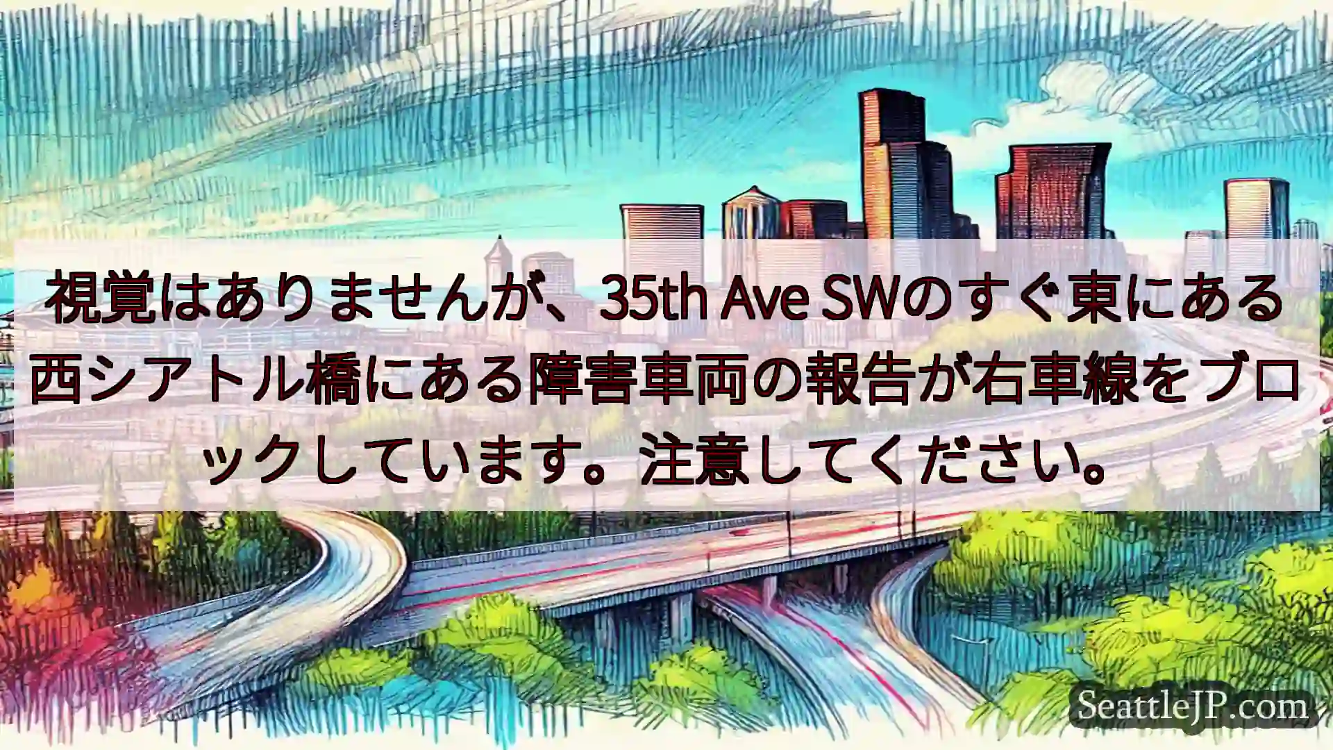 シアトル交通ニュース 視覚はありませんが、35th Ave