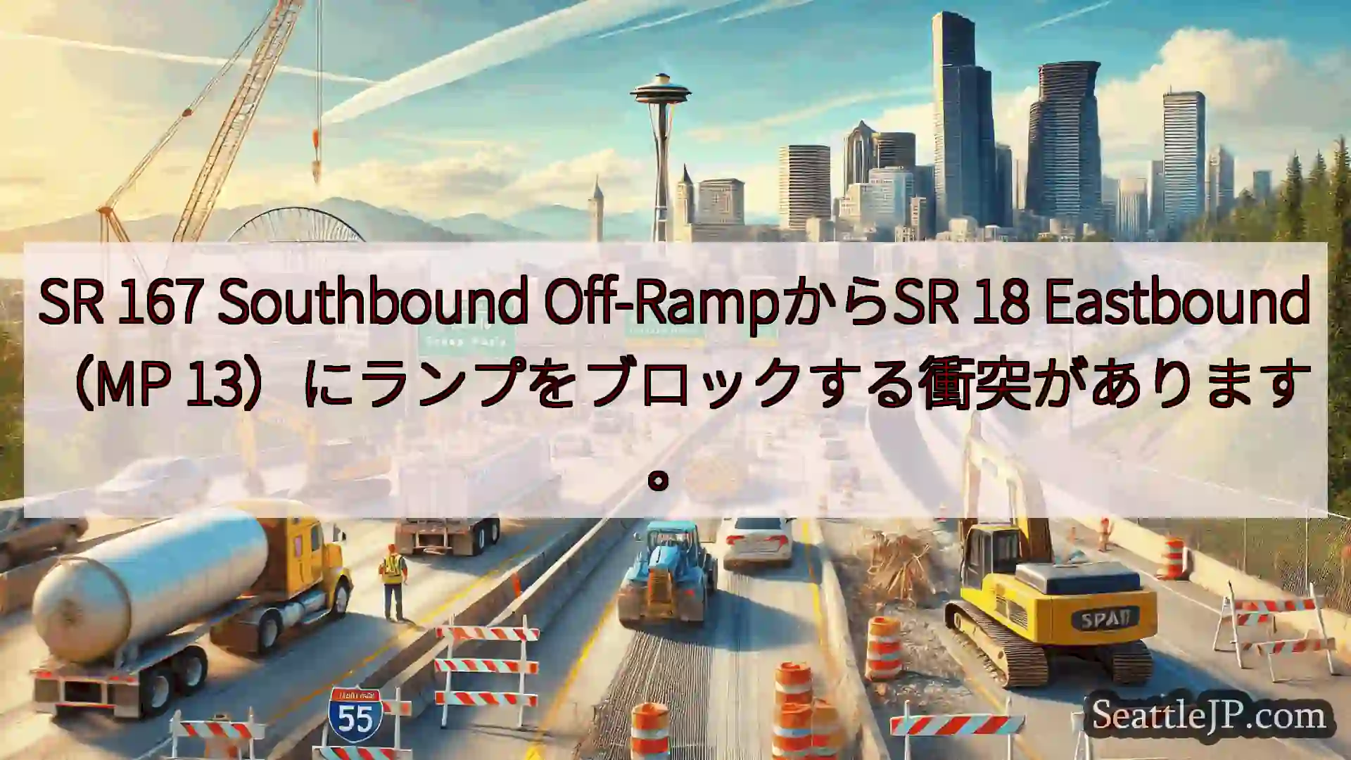 シアトル交通ニュース SR 167 Southbound Off-RampからSR 18