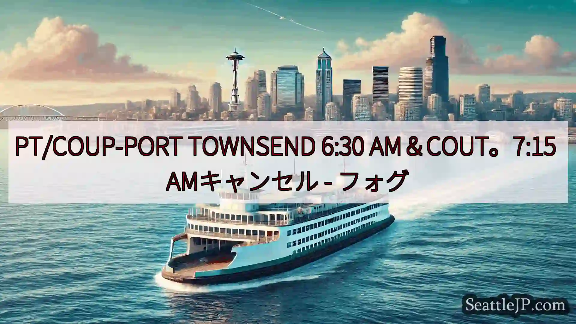 シアトルフェリーニュース PT/COUP-PORT TOWNSEND 6:30