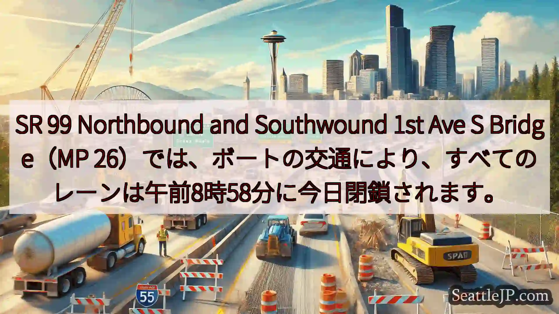 シアトル交通ニュース SR 99 Northbound and Southwound