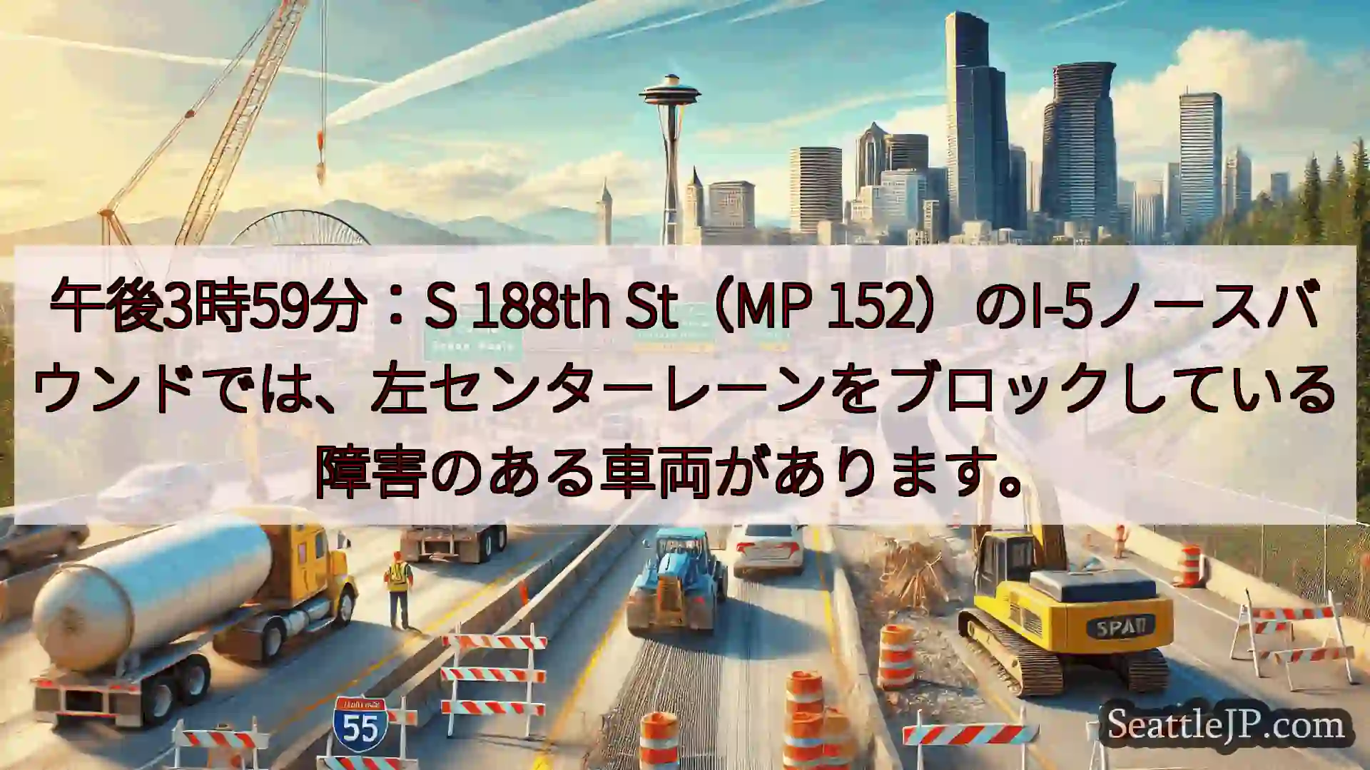 シアトル交通ニュース 午後3時59分：S 188th St（MP
