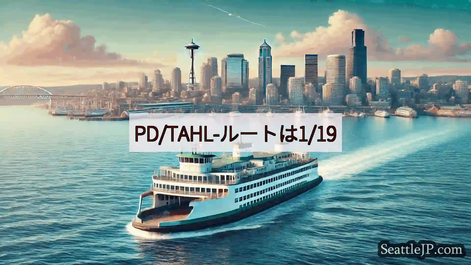 シアトルフェリーニュース PD/TAHL-ルートは1/19