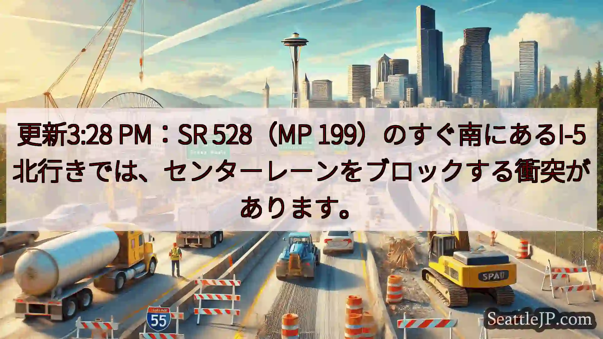 シアトル交通ニュース 更新3:28 PM：SR 528（MP