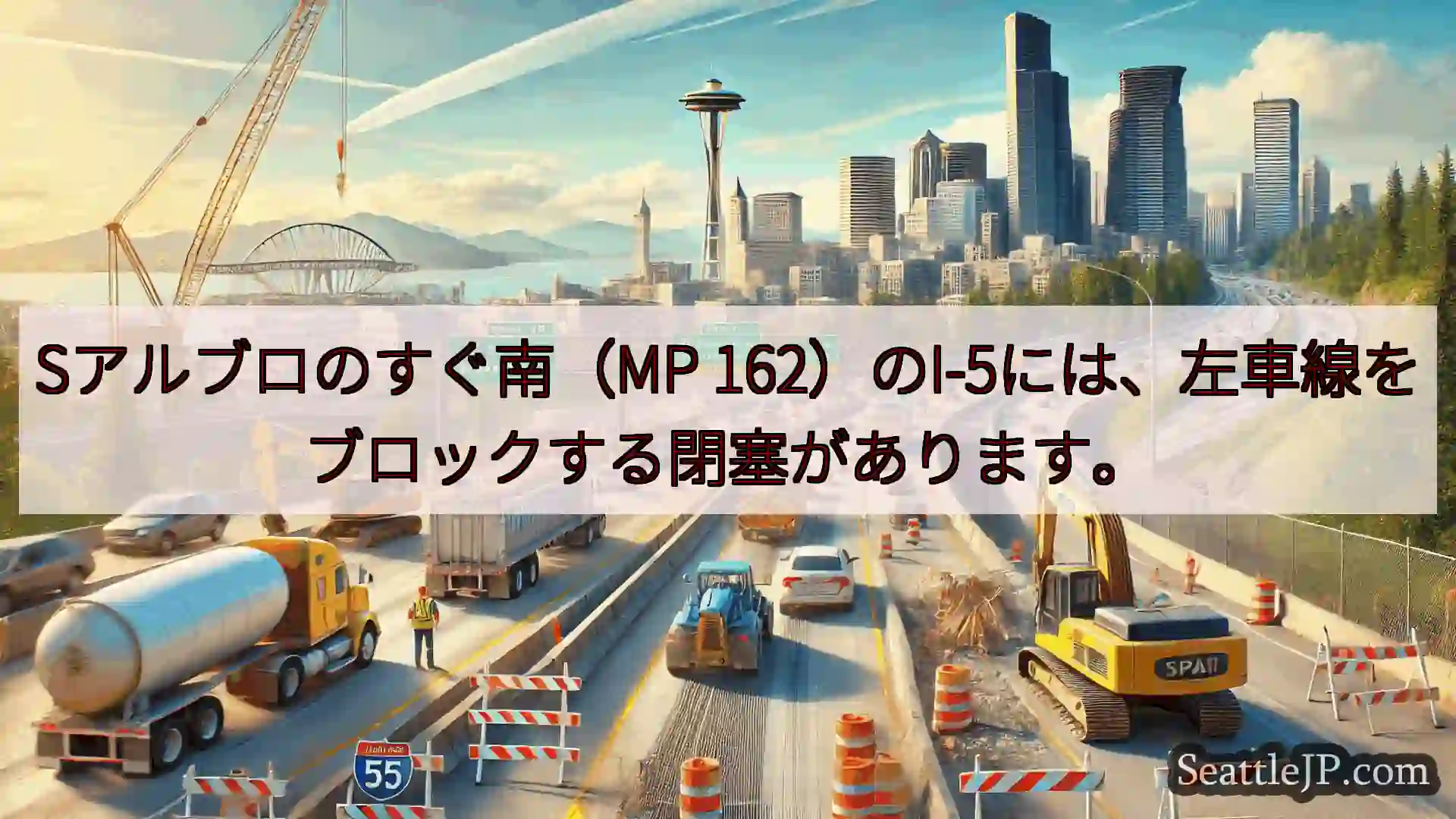 シアトル交通ニュース Sアルブロのすぐ南（MP