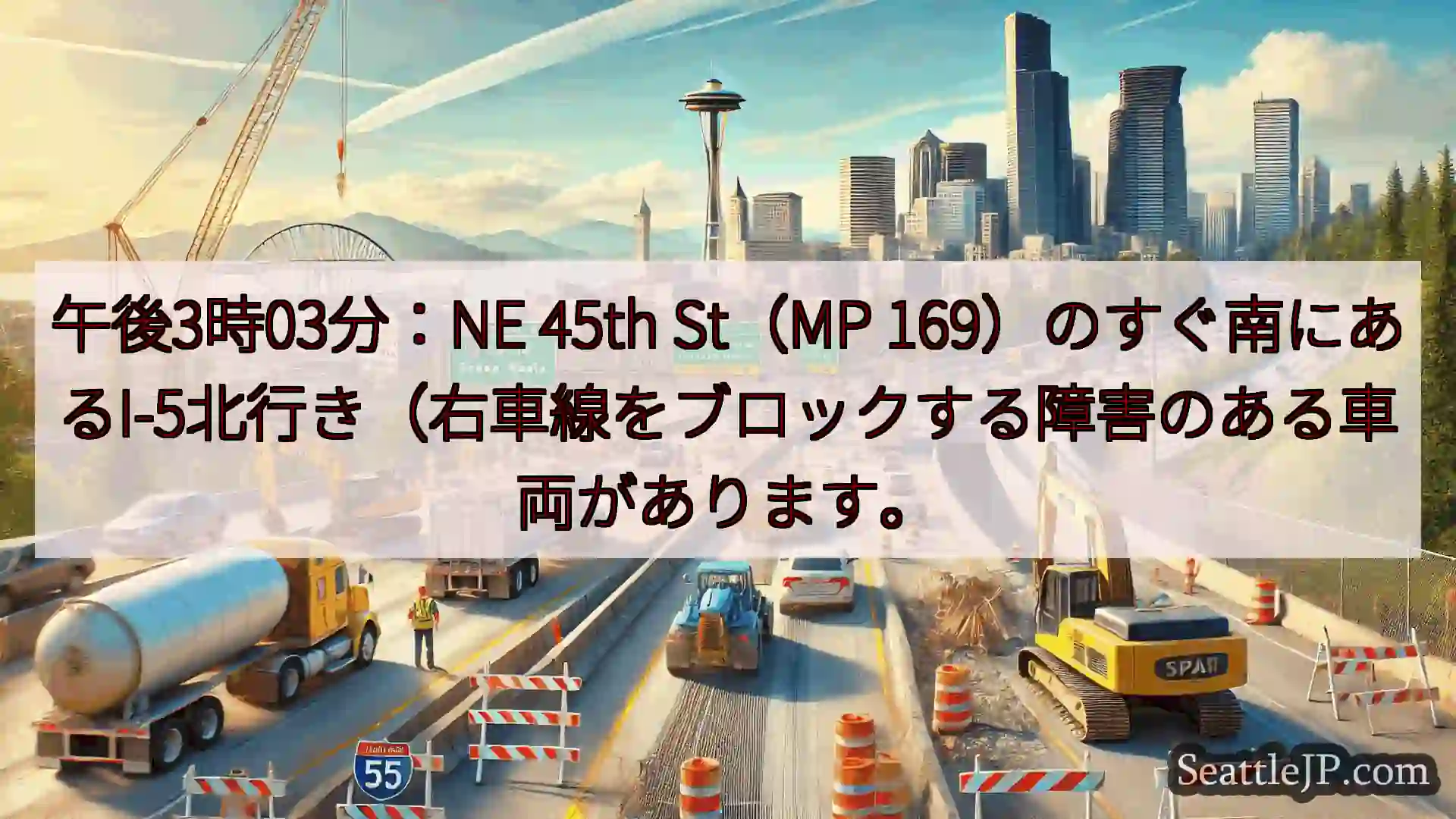 シアトル交通ニュース 午後3時03分：NE 45th St（MP