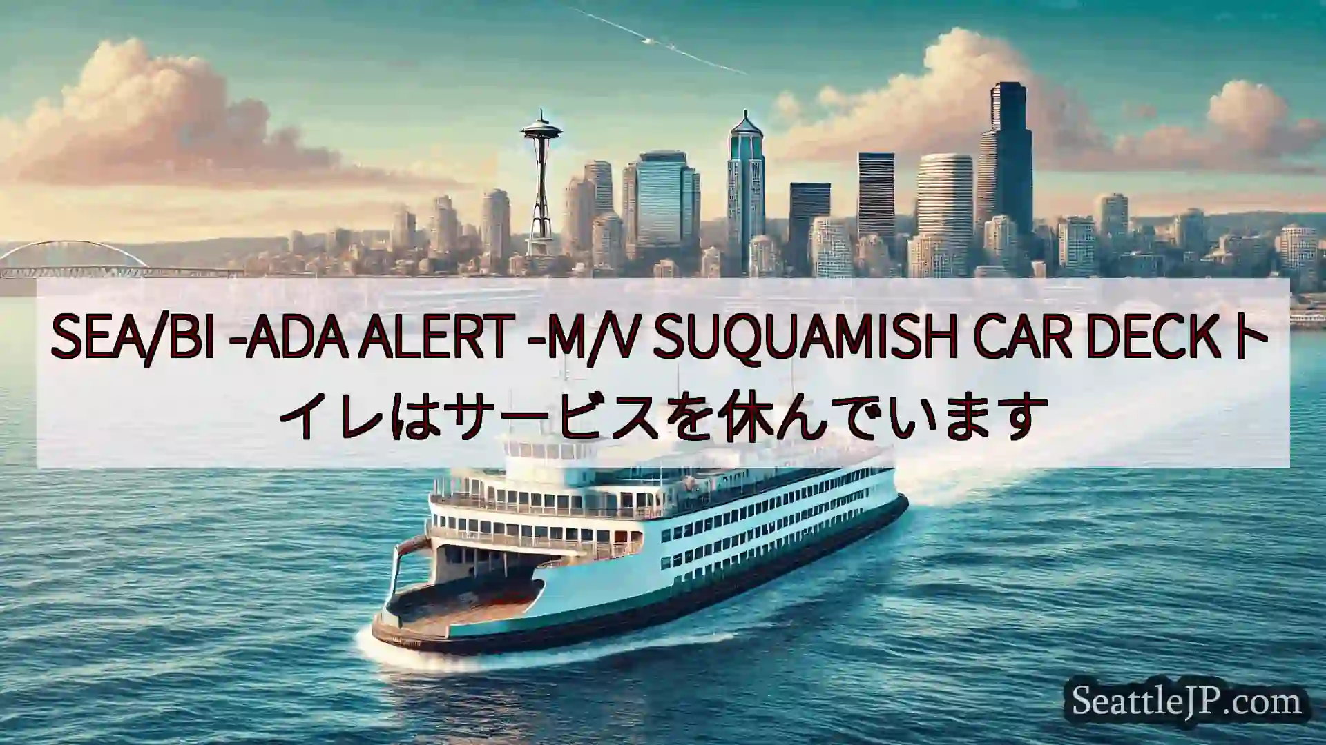 シアトルフェリーニュース SEA/BI -ADA ALERT -M/V SUQUAMISH